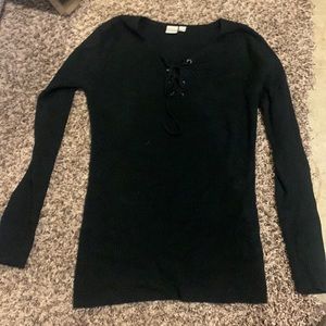 Black Knit Shirt